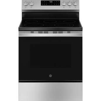 GE 30" Freestanding Electric Range, Stainless Steel - GRF500PVSS