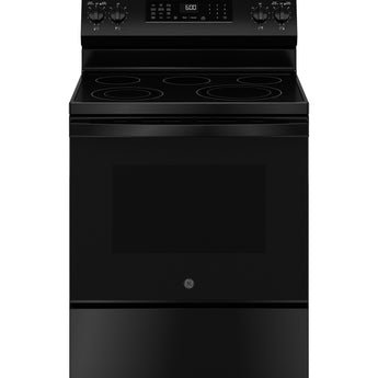 GE 30" Freestanding Electric Range, Black - GRF600AVBB
