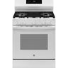 GE 30" Freestanding Gas Range, White - GGF600AVWW