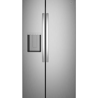 GE 27.9 Side by Side Refrigerator, FP Resisitant S.S. - GSS28NYYFS