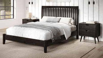 Donco Kids Urban Walnut Bookcase Bed Full Size Bed in Urban Walnut