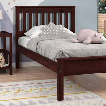 Donco Kids Contempo Panel Bed Twin Bed in Dark Cappuccino