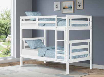 Donco Kids White Panel Bunk Twin/Twin Bunk Bed in White