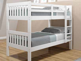 Donco Kids Austin Mission Bunk Twin/Twin Bunk Bed in White
