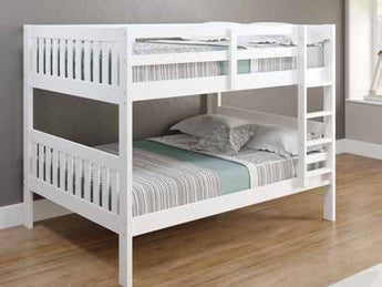 Donco Kids Mission Full/Full Bunk Full/Full Bunk Bed in White