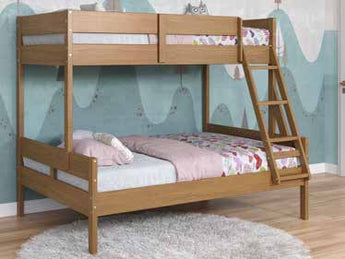 Donco Kids Mission Twin/Full Bunk Twin/Full Bunk Bed in Urban Oak