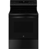 GE 30" Freestanding Electric Range, Black - GRF500PVBB