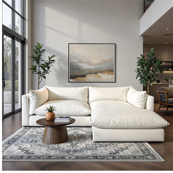 SoCo 95" Reversible Chaise Sofa - Curious Snow
