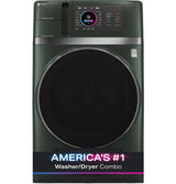 GE 4.8 Front Load Washer/Dryer Combo, Jade Green - PFQ97HSPVGN