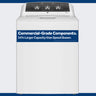 GE 4.3 Commerical Top Load Washer, White - GTW525ACWWB