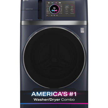 Sapphire GE 4.8 Front Load Washer/Dryer Combo, Sapphire Blue - PFQ97HSPVRS