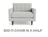 Wallace 52" Leather Chair and A Half -