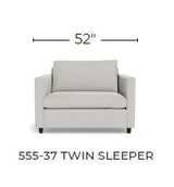 Wallace 52" Untufted Twin Sleeper Chair -