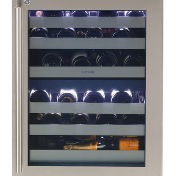 Sapphire 24" Indoor Wine Center Dual Zone, Series 5, S.S. - SW24DZSS