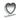 Euston - Mesa en forma de corazón - Espejo plateado