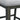 Amherst - Silla auxiliar de comedor con camilla lateral con cojín de tela (juego de 2) - Acabado gris