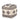 Dalia - Square Handwoven Woolen Pouf - Beige