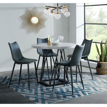 Riko Round Counter Height Dining Table White - detail