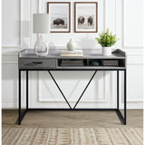 Preston Desk Gray - alternate view