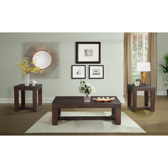 Hardy 3 Piece Occasional Table Set (Coffee Table And Two End Tables) Cherry - Table Sets at Quality Home Furniture Mesquite