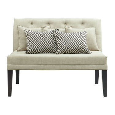 Maddox Loveseat With Five Pillows Beige - detail