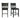 Amherst - Counter Side Chair With PU Cushion (Set of 2) - Gray Finish