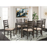 Brock 7 Piece Dining Set (Table And Six Chairs) Walnut - 7 Piece Dining Room Sets at Quality Home Furniture Mesquite