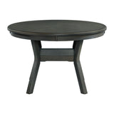 Amherst Dining Table With Wood Leg Gray Finish - alternate view
