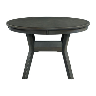 Amherst Dining Table With Wood Leg Gray Finish - alternate view