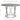 Madanere - Chrome Finish - Round Dining Room Table