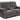 Bogata - Console Loveseat - Dark Gray