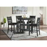 Amherst Counter Table With Wood Leg Gray Finish - image 4 of 4