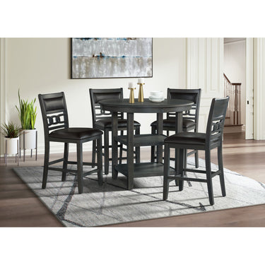 Amherst Counter Table With Wood Leg Gray Finish - image 4 of 4