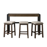Caesar Multipurpose Bar Table Set Dark Brown - detail