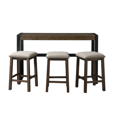 Caesar Multipurpose Bar Table Set Dark Brown - detail