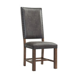 Gramercy Tall Back Side Chair (Set of 2) Chocolate - detail