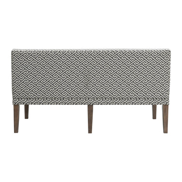 Gramercy Upholstered Dining Settee Dark Brown - detail