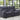 Lovell - Power Console Loveseat - Dark Gray