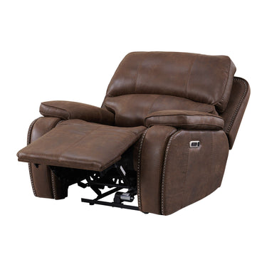 Atlantis - Sillón reclinable eléctrico con cabezal eléctrico - Marrón Heritage