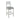 Condesa - Juego de barra de madera de 3 piezas - Barra y dos sillas - Acabado blanco envejecido