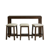 Hardy Multipurpose Bar Table Set Dark Walnut - detail