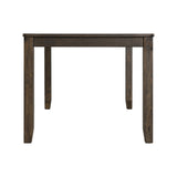 Brock 7 Piece Dining Set (Table And Six Chairs) Walnut - detail