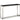 Kira - Rectangular Sofa Table - Black Marble And Brushed Nickel