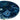 Oceana - Mesa auxiliar redonda con tapa de ágata - Azul