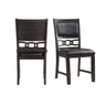 Amherst Standard Height Faux Leather Side Chair (Set of 2) Walnut - Chair Sets at Quality Home Furniture Mesquite