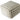 Kodi - Square Pouf - Pearl Silver