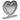Euston - Mesa en forma de corazón - Espejo plateado