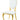 Fallon - Silla auxiliar (juego de 2) - PU blanco y acabado dorado espejado