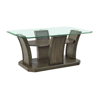 Dapper Rectangular Coffee Table Gray - Coffee Tables at Quality Home Furniture Mesquite