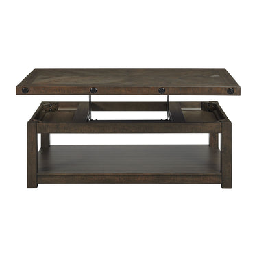 Colorado Occasional Coffee Table With Lift Top Charcoal - detail